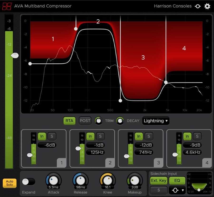 Harrison Consoles AVA Multiband Compressor