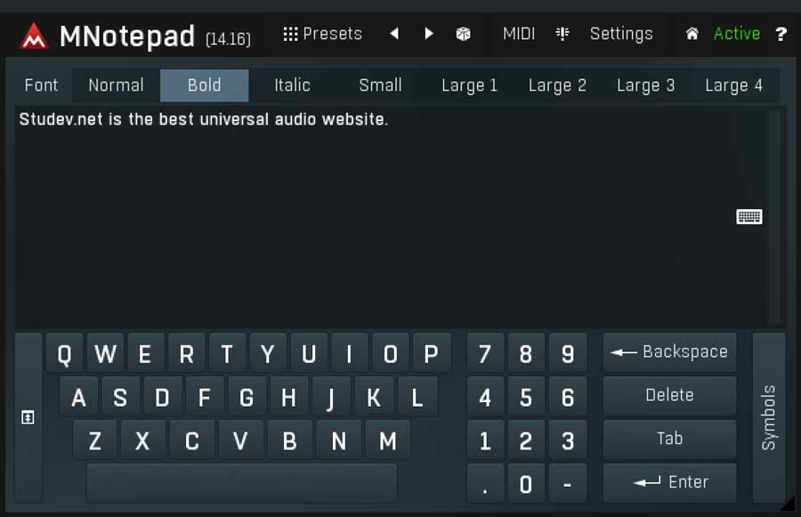 MeldaProduction MNotepad
