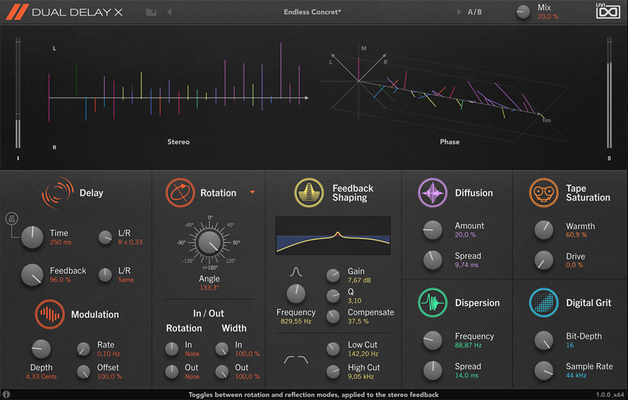 UVI Dual Delay X