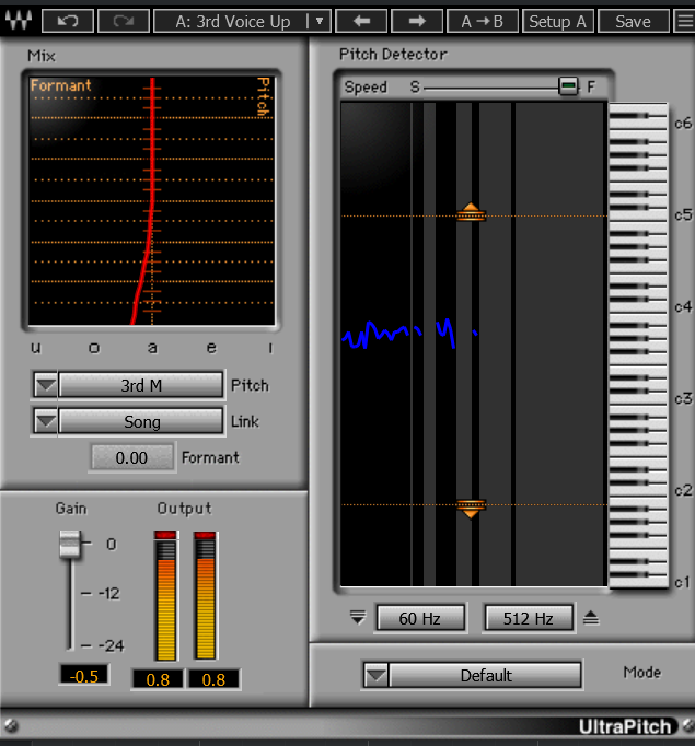 Ultrapitch shift