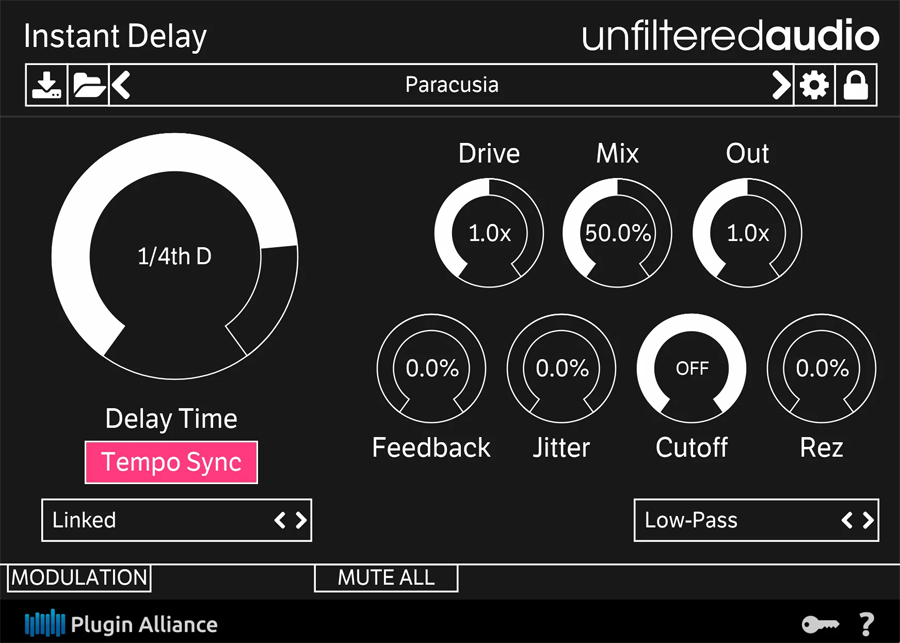Unfiltered Audio Instant Delay
