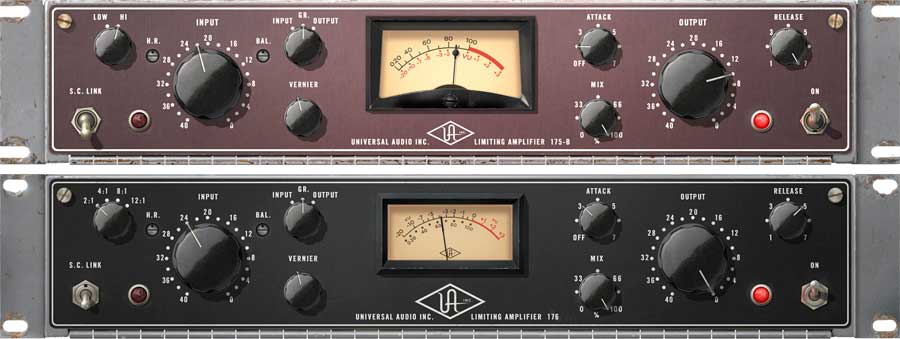 Universal Audio UA 175B and 176 Tube Compressor Collection
