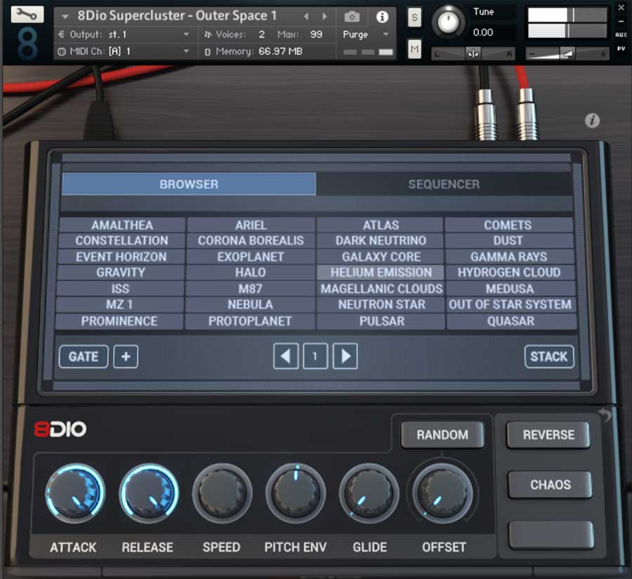 8dio Supercluster Recordings of the Universe1