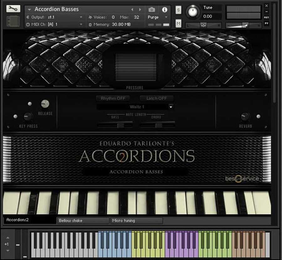 Best Service Accordions 2 Single Folk Accordion