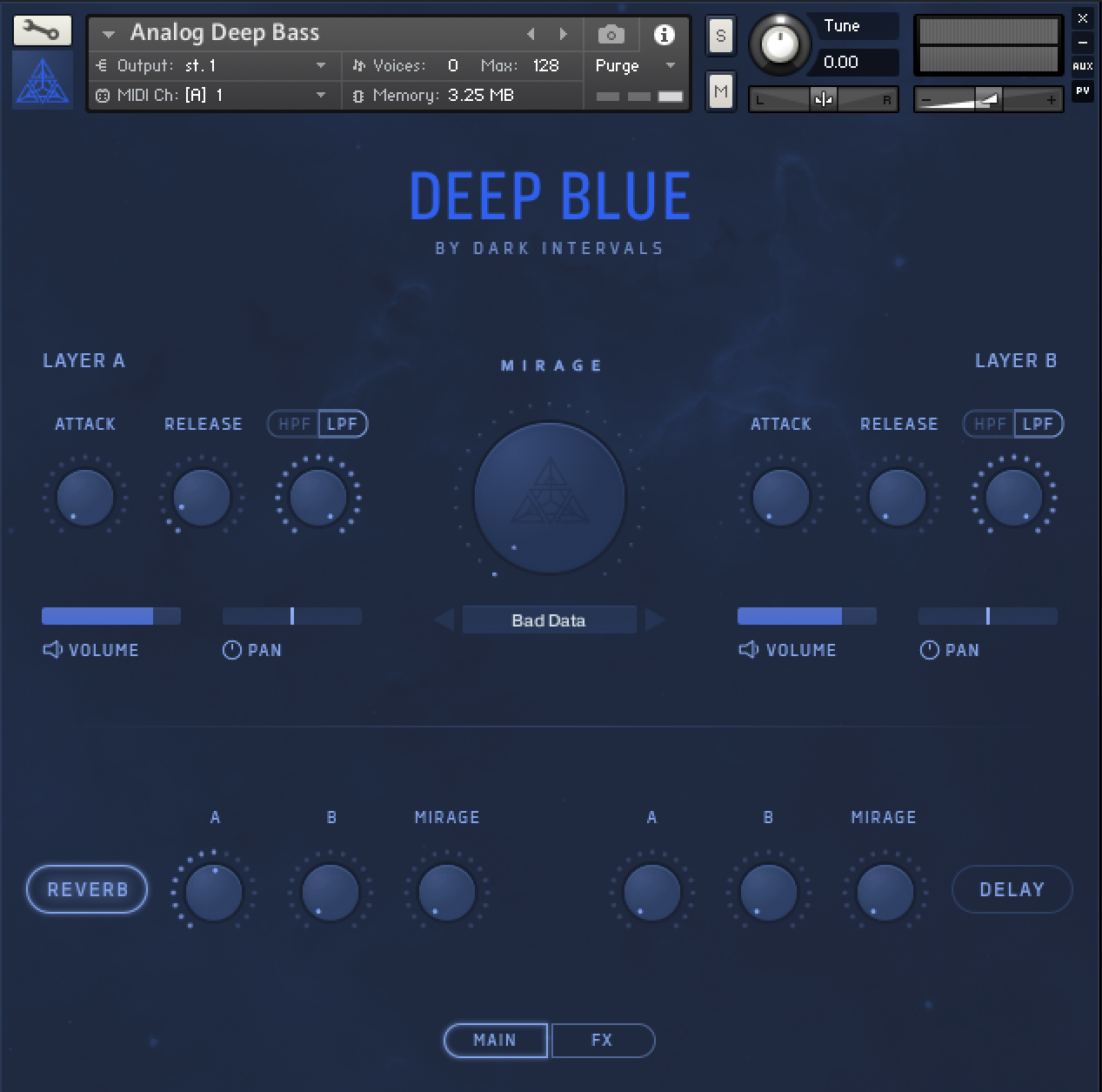 Dark Intervalls Deep Blue