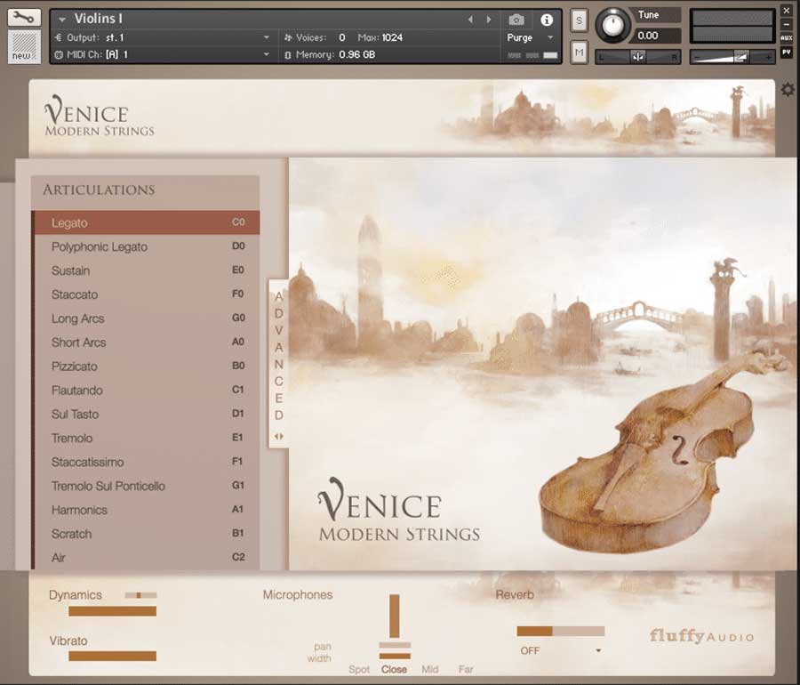 Fluffy Audio Venice Modern Strings