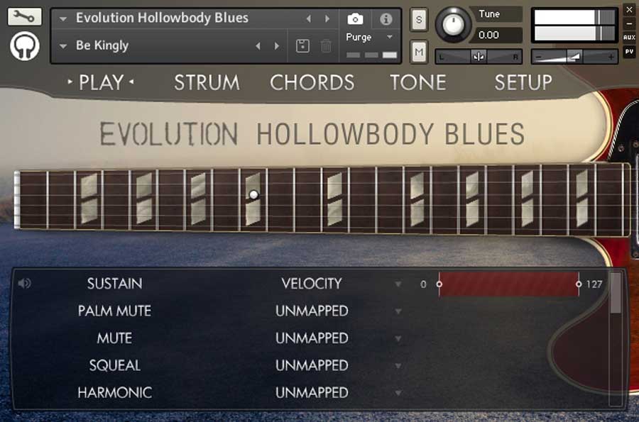 Orange Tree Samples Evolution Hollowbody Blues