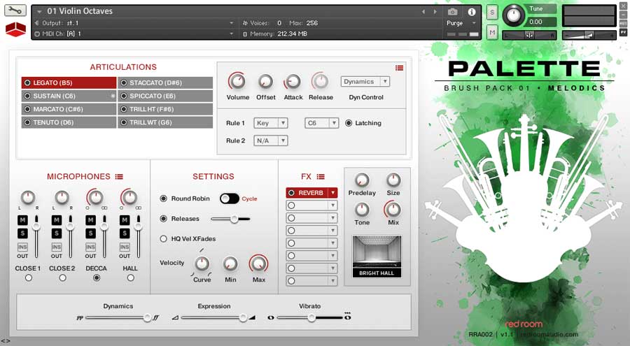 Red Room Audio PaletteMelodics