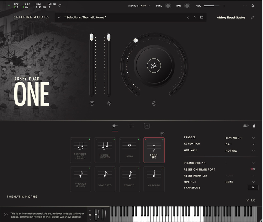 Spitfire Audio Abbey Road One Thematic Trumpets