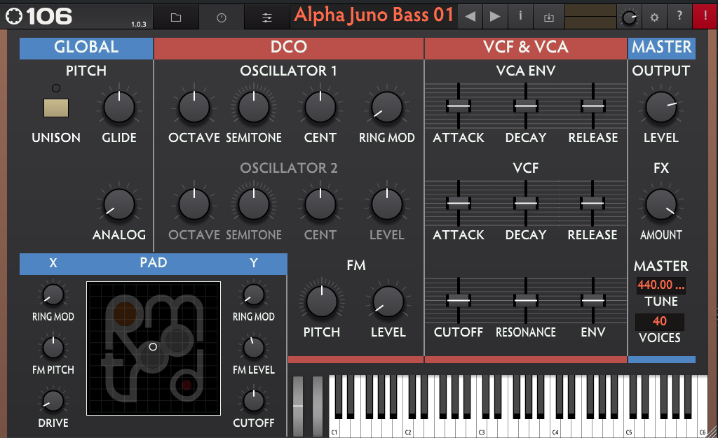 Tracktion RetroMod 106