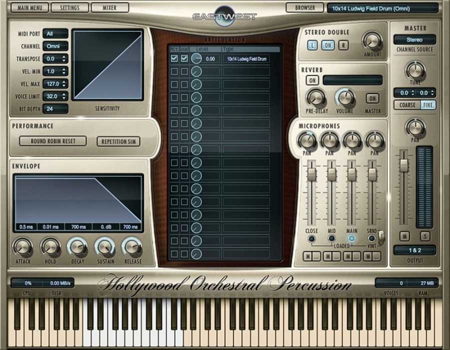ewql Hollywood Orchestral Percussion Diamond