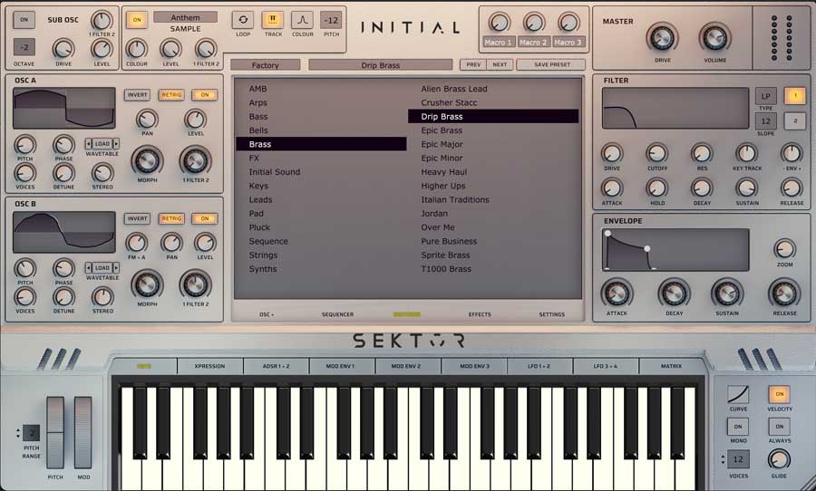 initial audio sektor
